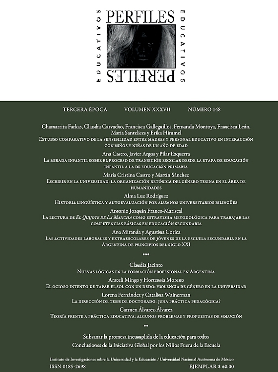 Go to journal home page - Perfiles Educativos